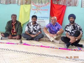 Attending the thanks giving ceremony in Fiji
