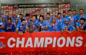 India thrash Bangladesh to win Asia Cup