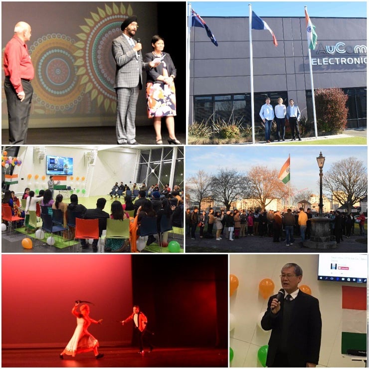 Celebrating the tricolour in Canterbury