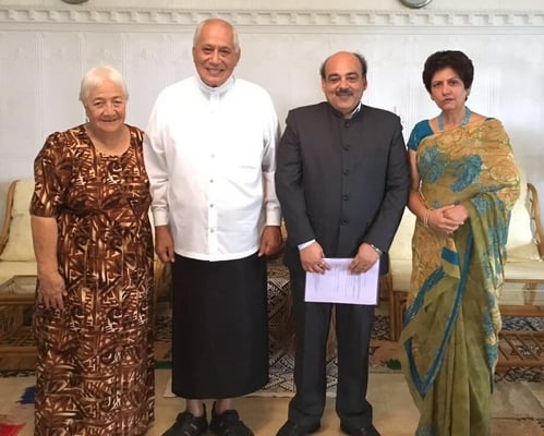 Indian High Commissioner presents his credentials at Samoa
