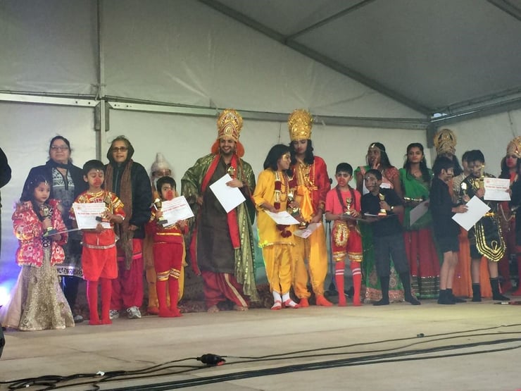 Dussehra: Ravana-dahan in Flat Bush