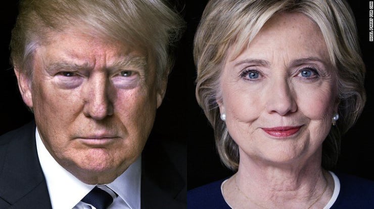 Clinton takes early lead in Presidential election