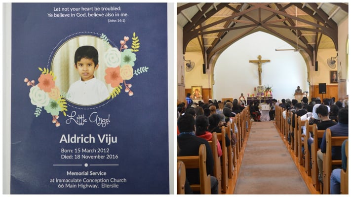 Community bids adieu to “little-angel” Aldrich