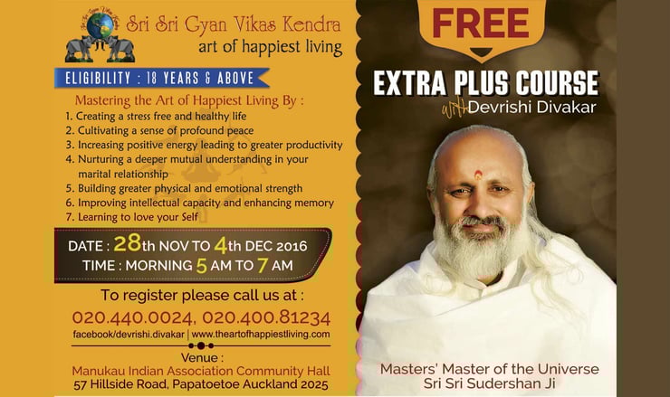 Free meditation and self-development workshop to be held in Auckland
