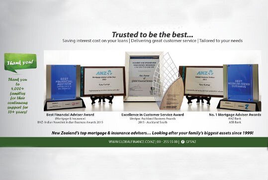 Interest Saver Plan helps Global Finance win multiple awards from Auckland Chambers