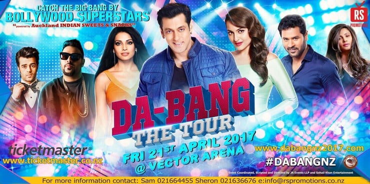Superstar Salman Khan set to visit Auckland for Da-Bang The Tour