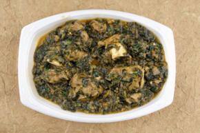 Palak wala meat