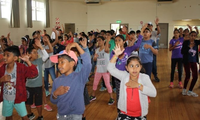 Learning life skills at Bhartiya Samaj Summer Camp