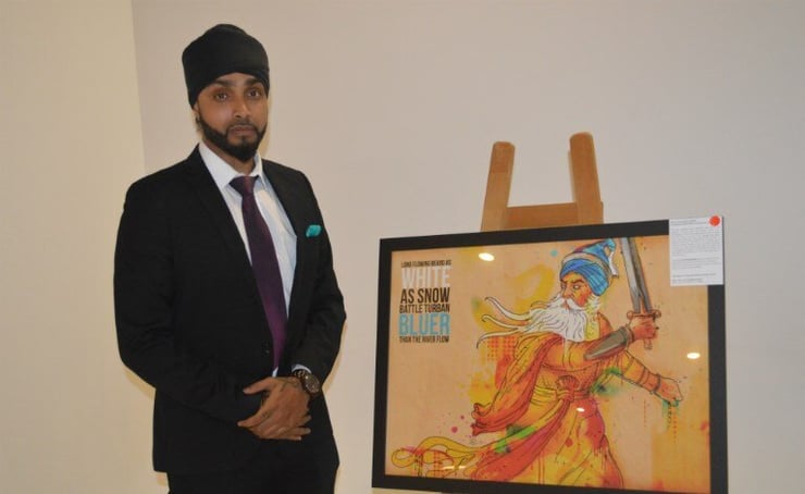 London based 'Sikh Illustrator' wows Auckland