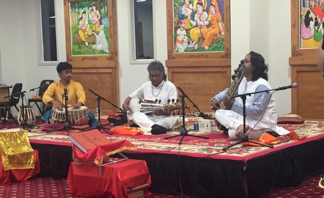 Maharaj trio end their musical tour at Ram Mandir
