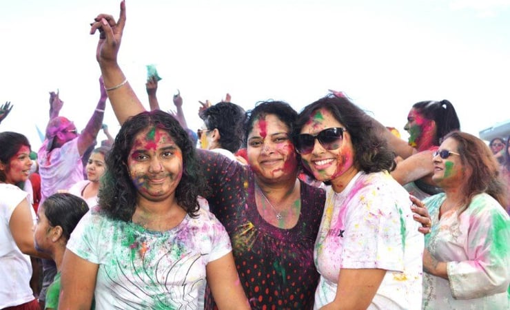Confluence of colours and cultures: Waitekere Holi