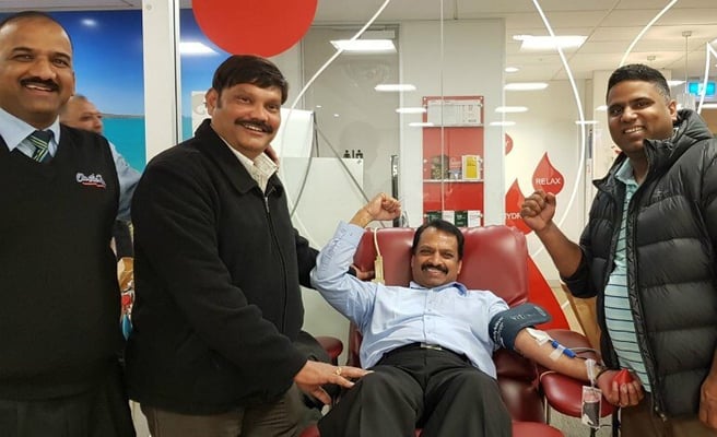 Telangana Association holds community blood donation camp
