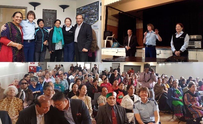 District Commander Karyn Malthus meets community at Bhartiya Samaj