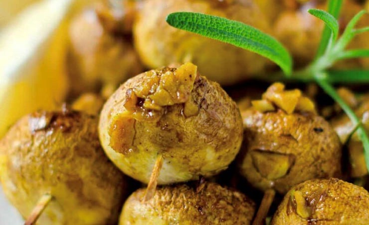 Mushroom Tikka Kebab