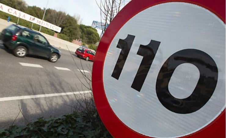 110km/h speed limits for selected roads