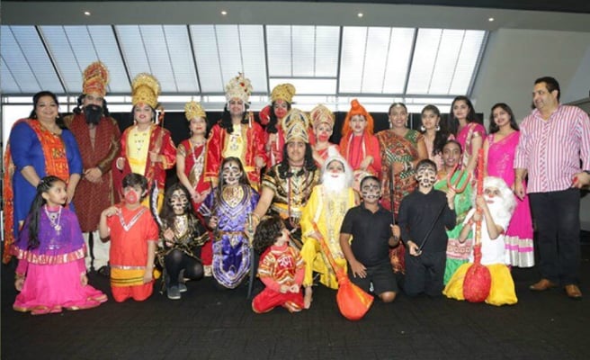 Fireworks and Ram Leela at Dussehra celebrations