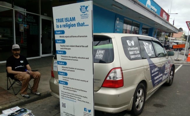 Islam’s message of Peace hits the road in New Zealand