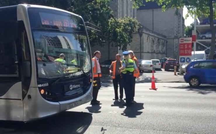 Person hit by bus in Auckland CBD stable