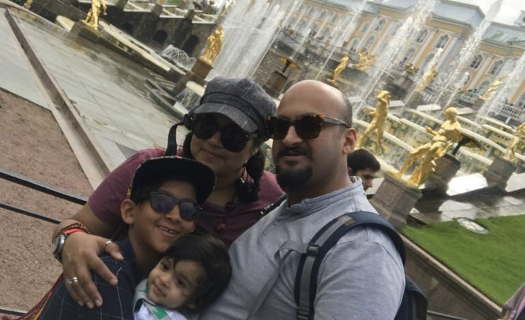 Kiwi-Indian couple travels 13 countries, 40 cities with two kids