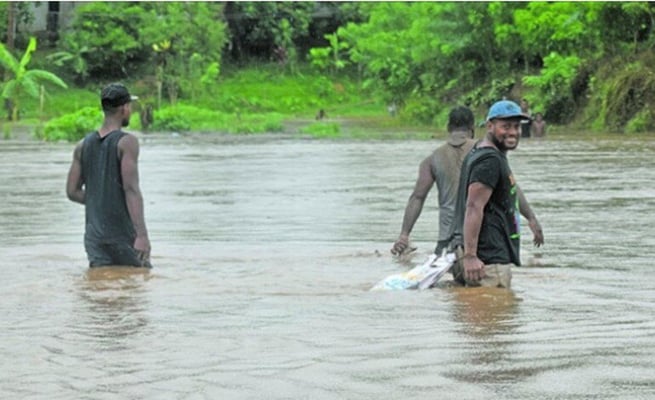 Villagers Forced To Swim Across River