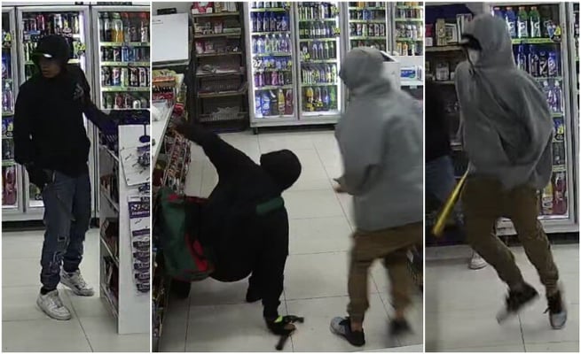 Four knife wielding men rob Hamilton Dairy
