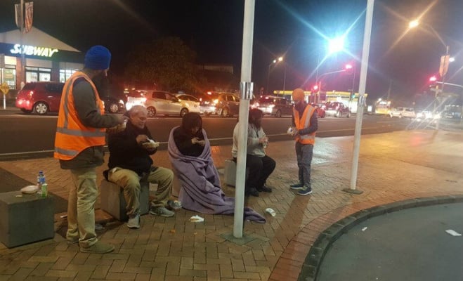 Sikh Sangat NZ’s free food for homeless goes to different cities