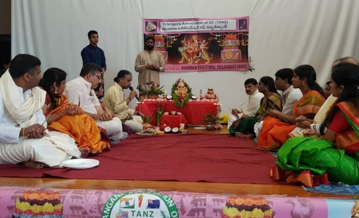Telangana Association celebrates Bonalu festival