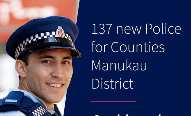137 new police officers allocated to Counties Manukau District Police