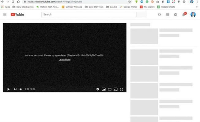 YouTube is down, facing worldwide outage!