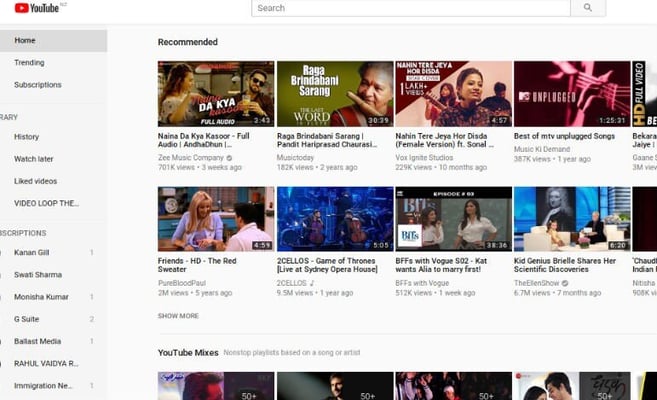 YouTube services restored!